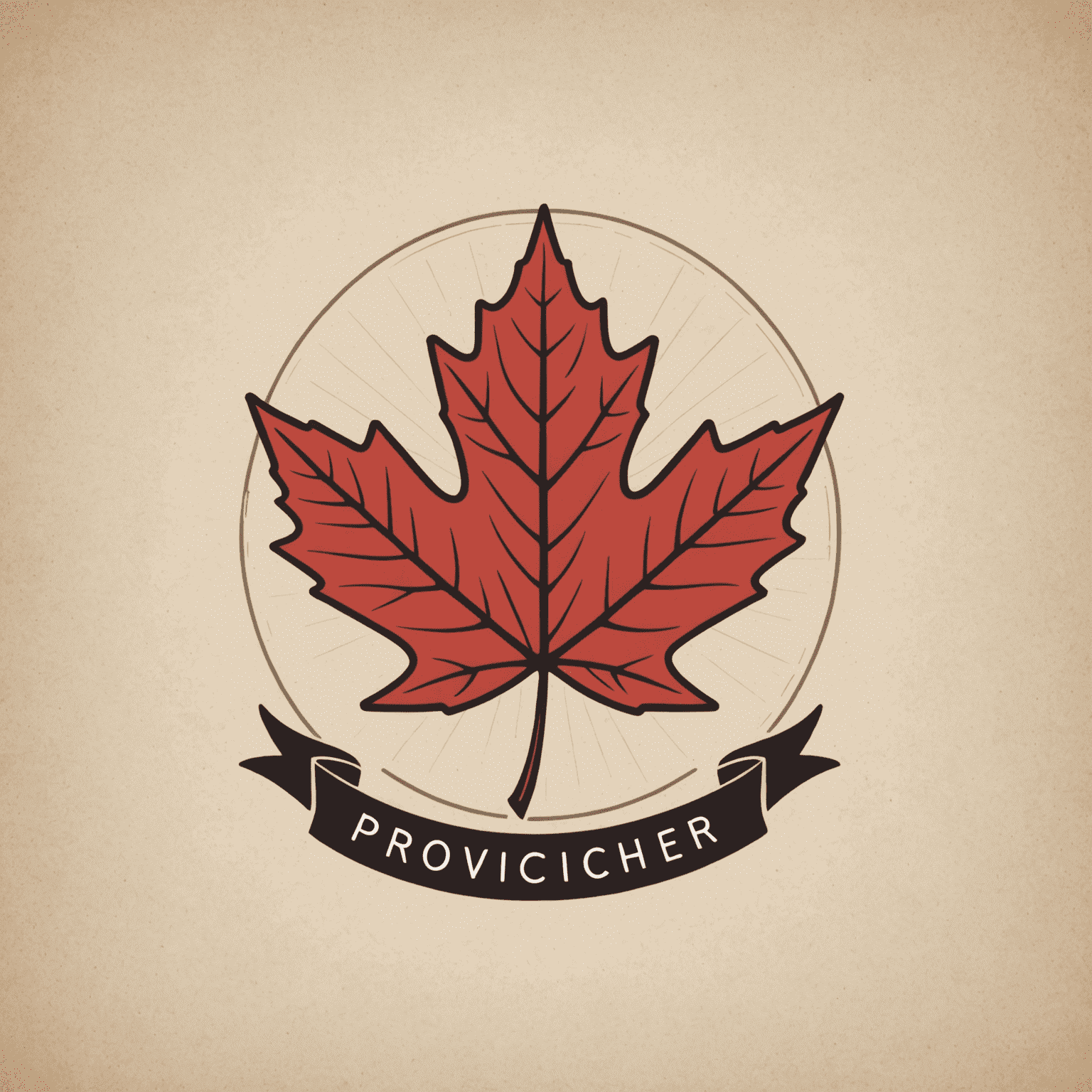 Provinceachiever logo featuring a stylized maple leaf and airplane